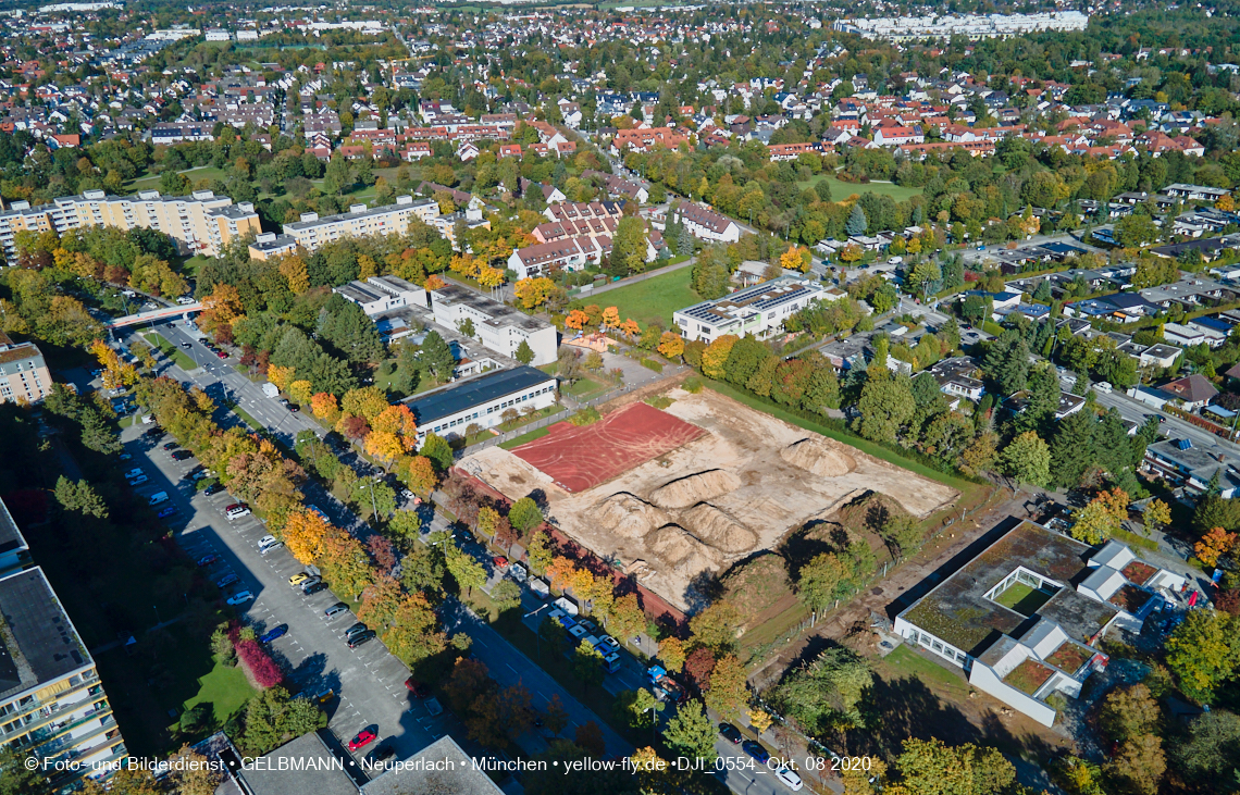 08.10.2020 - Baustelle zur Grundschule am Karl-Marx-Ring in Neuperlach